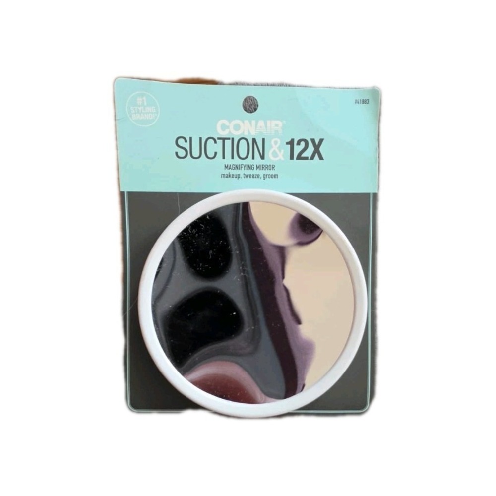 Conair Suction Cup Mirror 12x Magnification New #1196